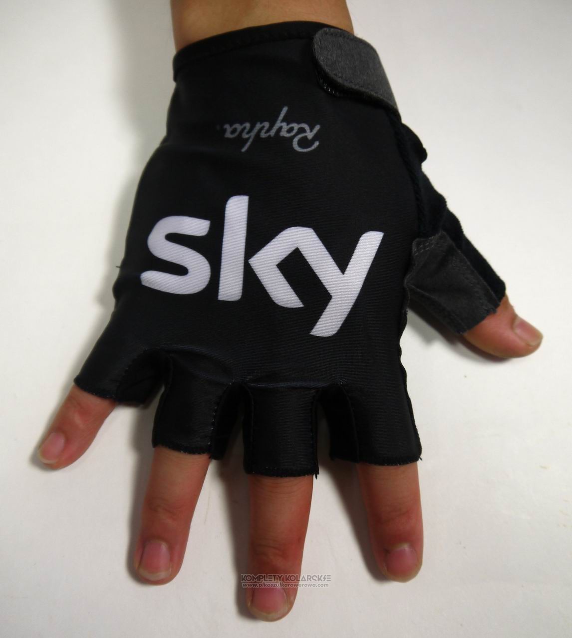 2015 Sky Rekawiczki Cycling Czarny